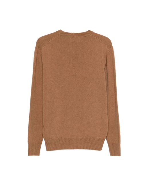 Lardini Brown Round-Neck Knitwear for men