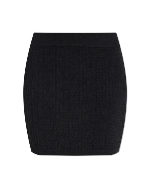 Short Skirts Balmain de color Black