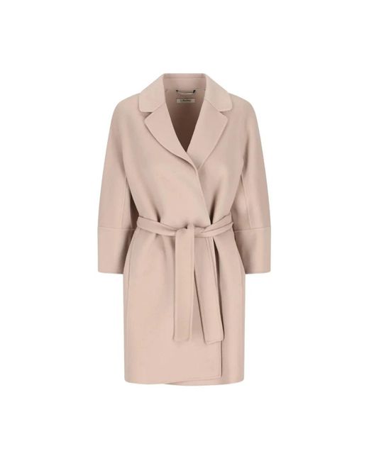 Max Mara Natural Belted Coats