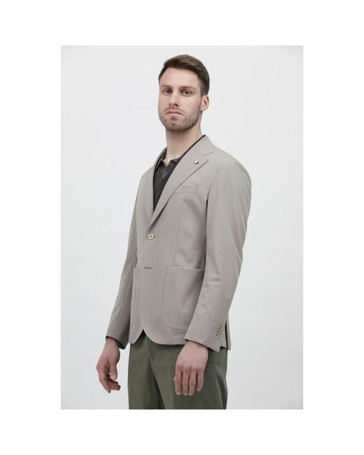 L.b.m. 1911 Gray Blazers for men