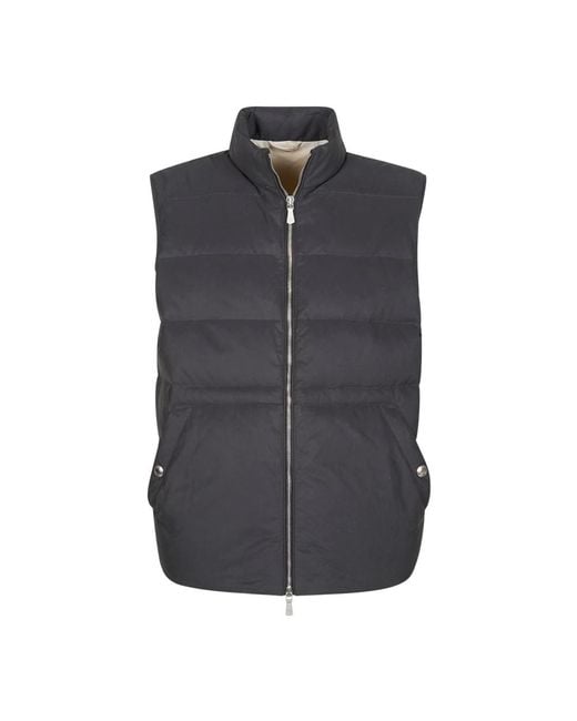 Eleventy Blue Waistcoats for men