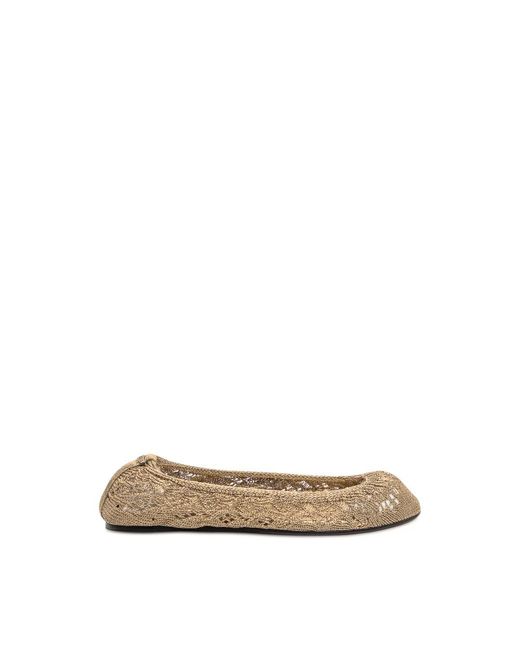 Isabel Marant Natural Ballerina Shoes