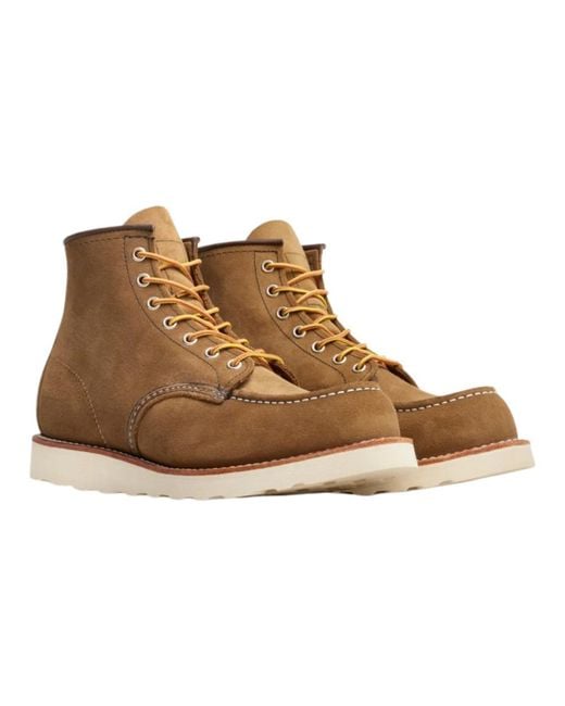 Red Wing Brown Lace-Up Boots for men