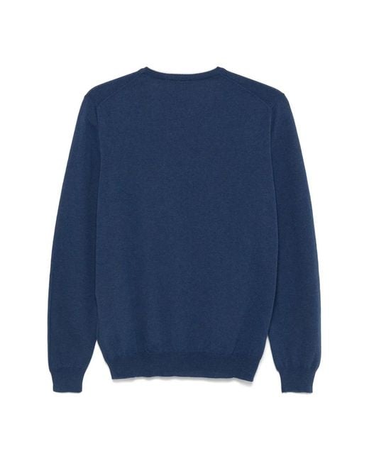 Fay Blue Round-Neck Knitwear for men
