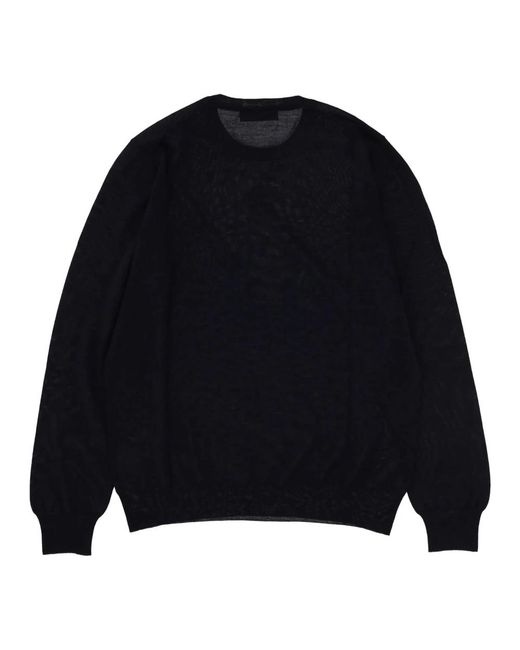 Gran Sasso Blue Round-Neck Knitwear for men