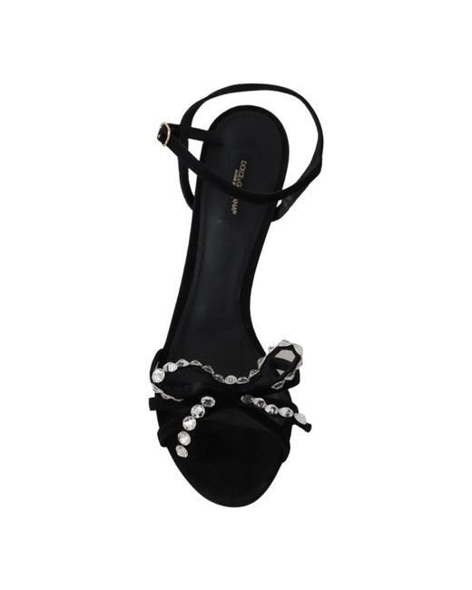 Sandales à talon Dolce & Gabbana en coloris Black