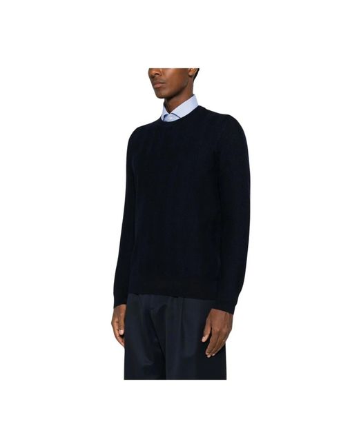 Vengera Blue Round-Neck Knitwear for men