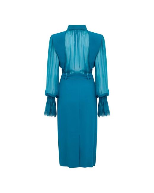 Alberta Ferretti Blue Midi Dresses