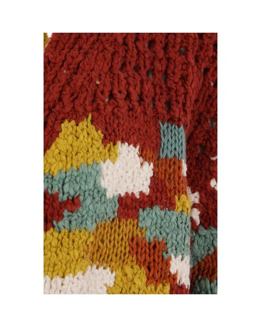 The Elder Statesman Organische baumwoll-strickjacke multicolour pullover in Brown für Herren