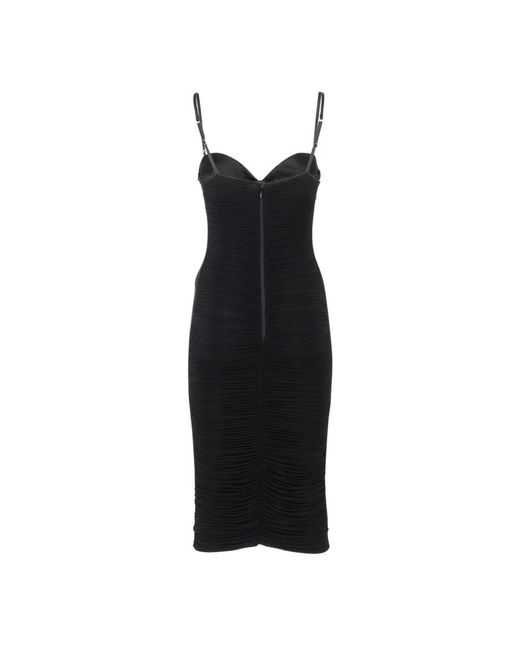 Elisabetta Franchi Black Midi Dresses