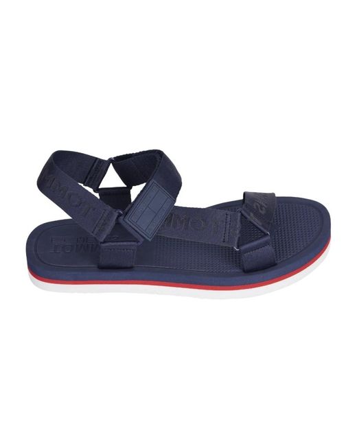 Tommy Hilfiger Blue Flat Sandals for men