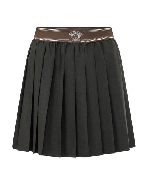 Versace Black Short Skirts