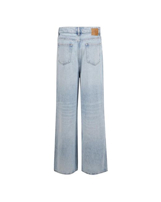 Ganni Blue Wide Jeans