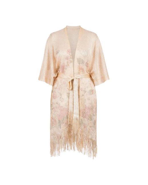 Twinset Overhemden ,Roze ,Kaftano Mare Kaftan in het Natural