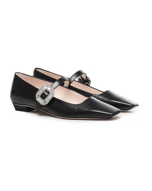 Roger Vivier Black Ballerina Shoes