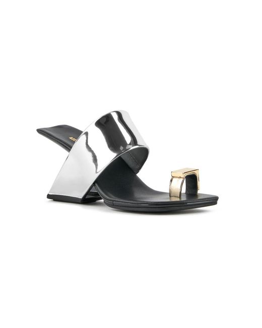 United Nude Black Heeled Mules