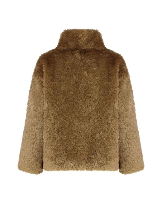 Herno Green Faux Fur & Shearling Jackets