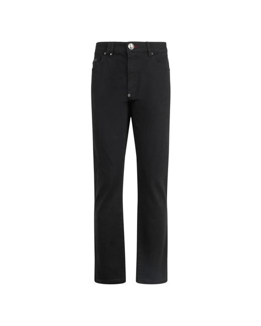 Philipp Plein Black Slim-Fit Jeans for men