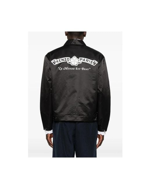 KENZO Black Light Jackets for men