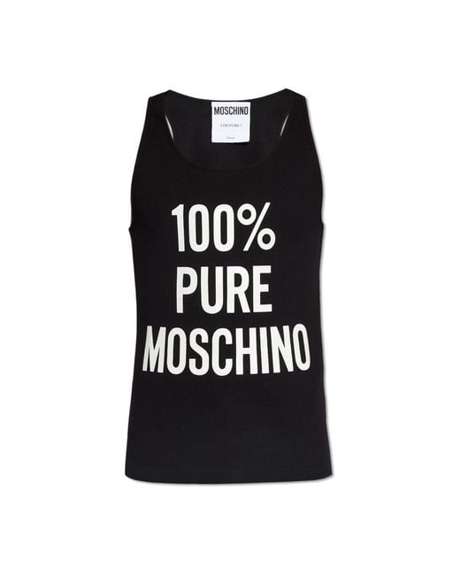 Moschino Black Tank Top for men