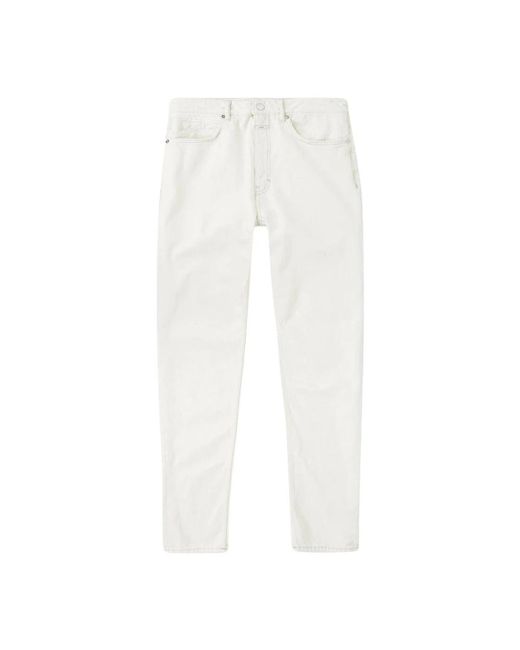 Jeans denim classici di Closed in White da Uomo