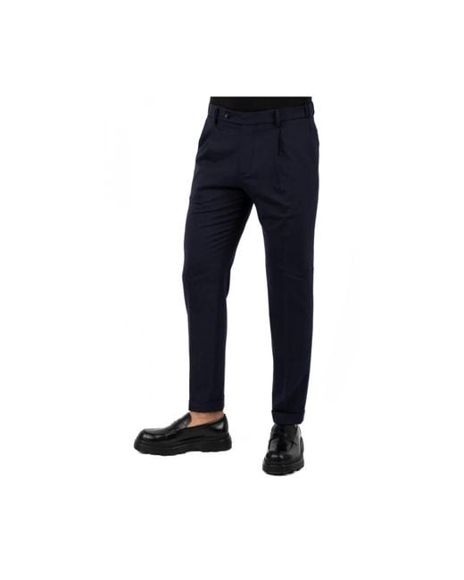 Berwich Blue Suit Trousers for men