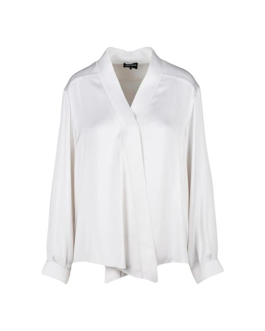 Giorgio Armani White Blouses