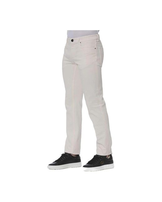 Trussardi Slim-fit jeans in Gray für Herren