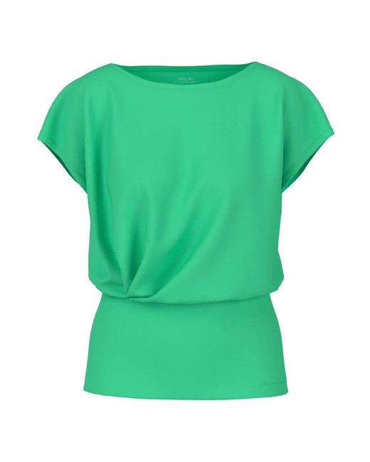 Marc Cain Overhemden ,Groen ,Katoen T-Shirt in het Green