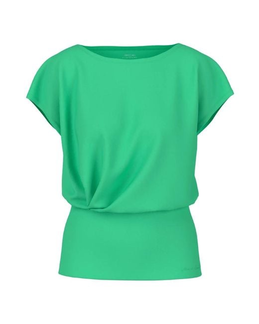 Marc Cain Overhemden ,Groen ,Katoen T-Shirt in het Green