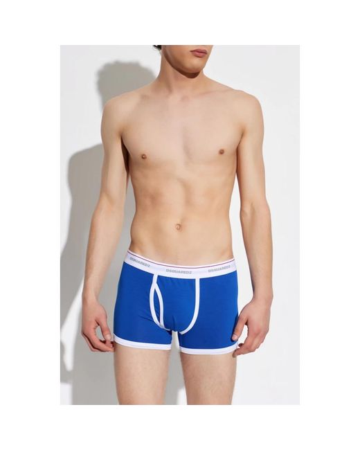 DSquared² Logo Boxers in het Blue voor heren