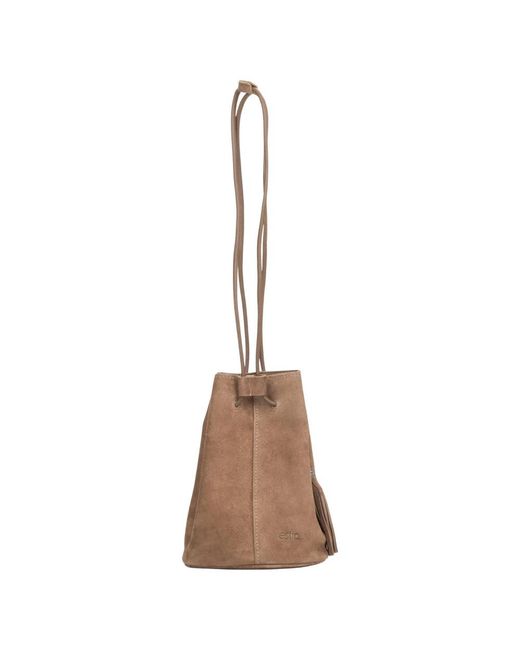 ESTRO Brown Bucket Bags