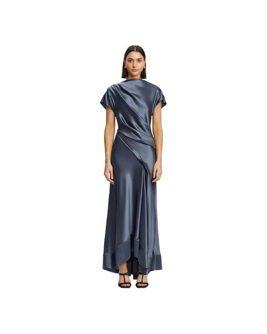 Acler Blue Glatton Maxi Dress