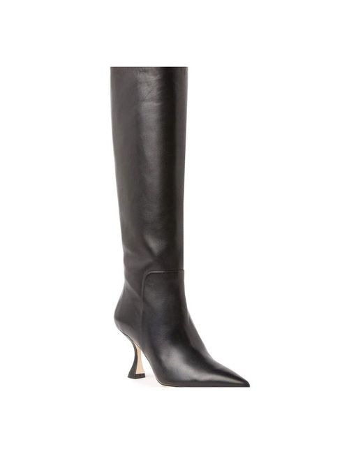 Stuart Weitzman Black Xcurve 85 Slouch Stiefel