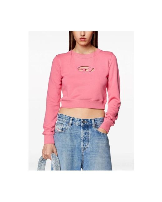 DIESEL Pink Sweatshirts