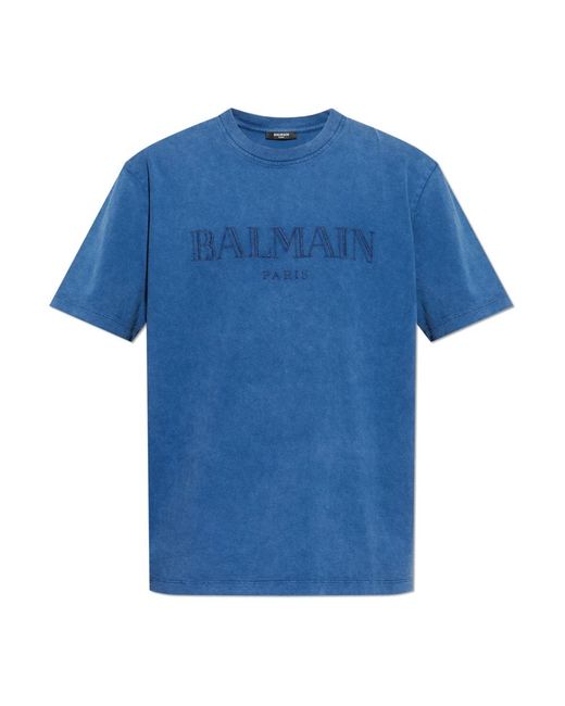 Balmain Blue T-Shirts for men