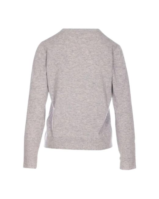 Liu Jo Gray Round-Neck Knitwear