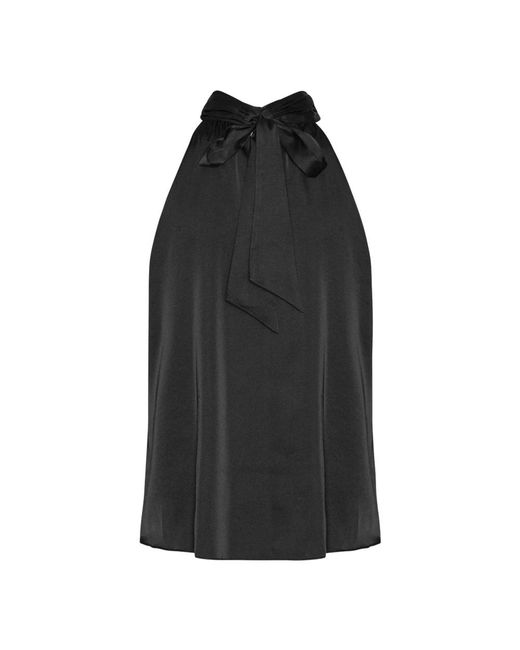 Karmamia Black Sleeveless Tops
