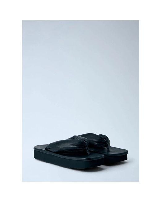 Rick Owens Blue Flip Flops for men