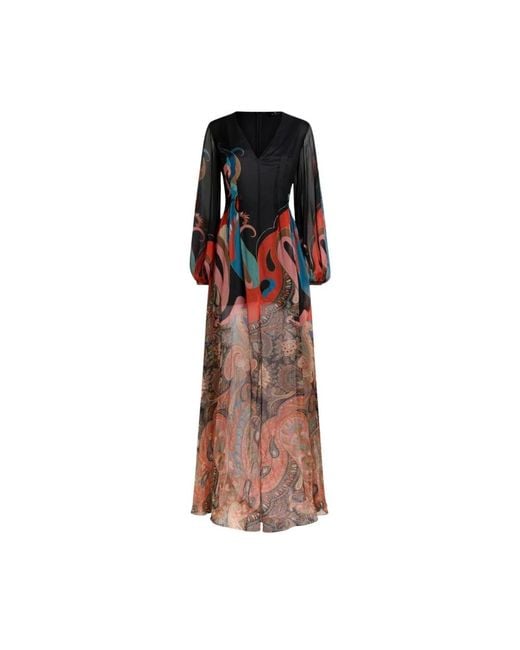 Etro Brown Maxi Dresses