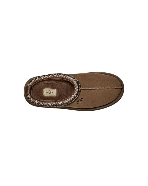 Ugg Schoenen ,Bruin ,Wol Moderne Hickory Slof Met Verhoogd Platform in het Brown