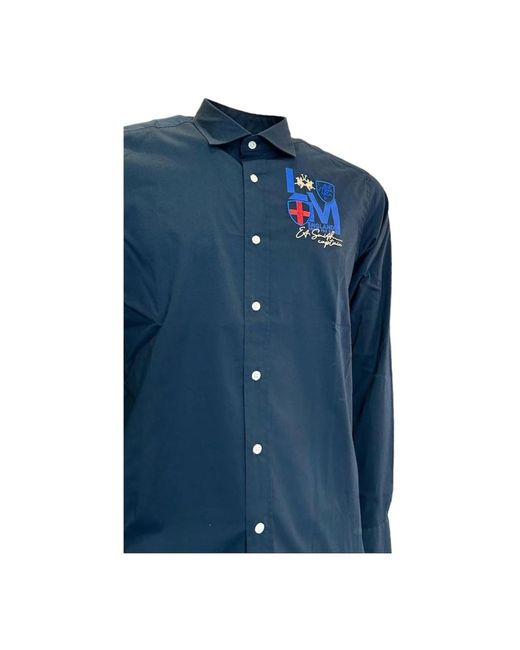 La Martina Casual Shirts in het Blue voor heren
