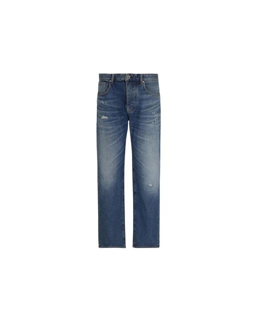 ARMANI EXCHANGE Blue Straight Jeans for men