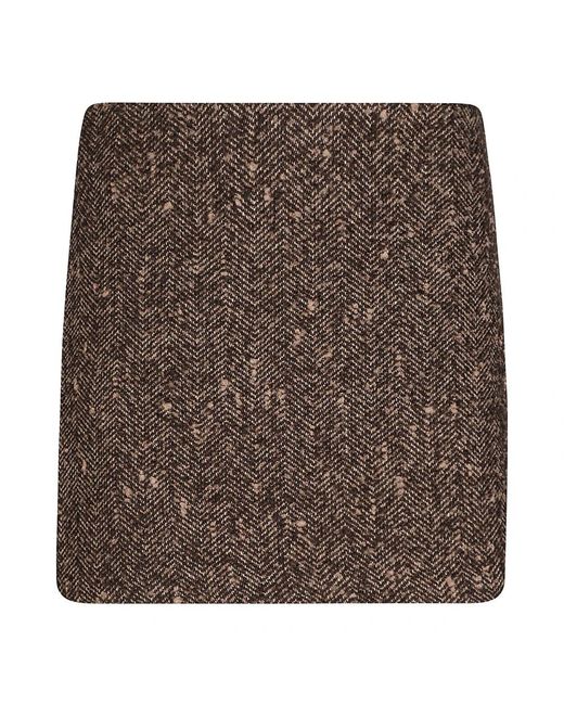 Ermanno Scervino Brown Short Skirts