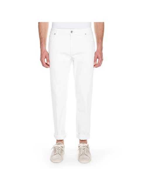 Eleventy White Chinos for men