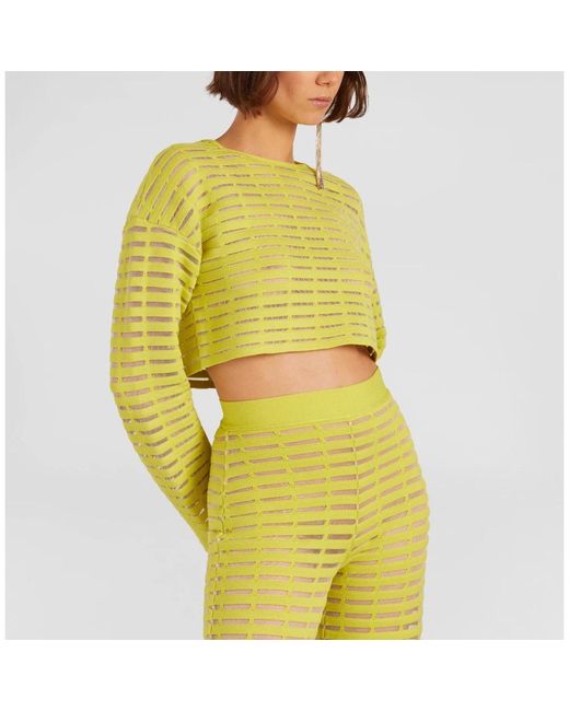Top elegante Genny de color Yellow