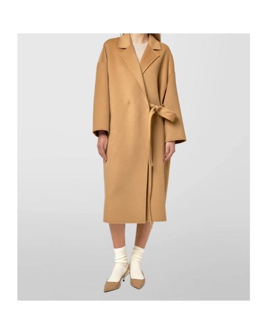 Alpha Studio Natural Belted Coats