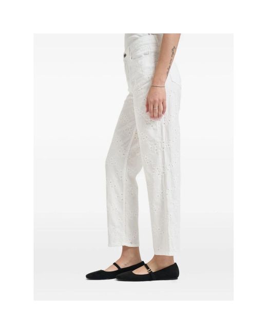 Liu Jo White Cropped Jeans