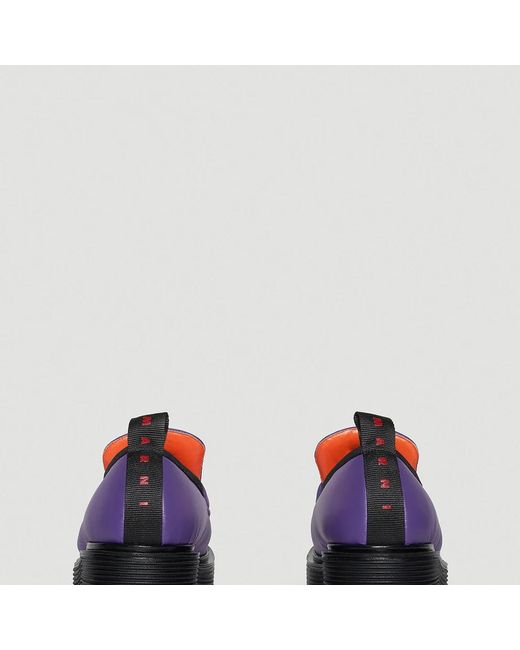 Marni Purple Weiche nylon loafers