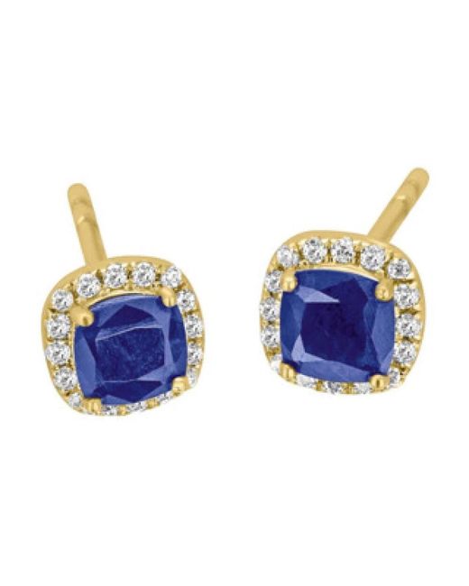 ONE ELEMENT Blue Brillant Saphir Ohrringe Stecker